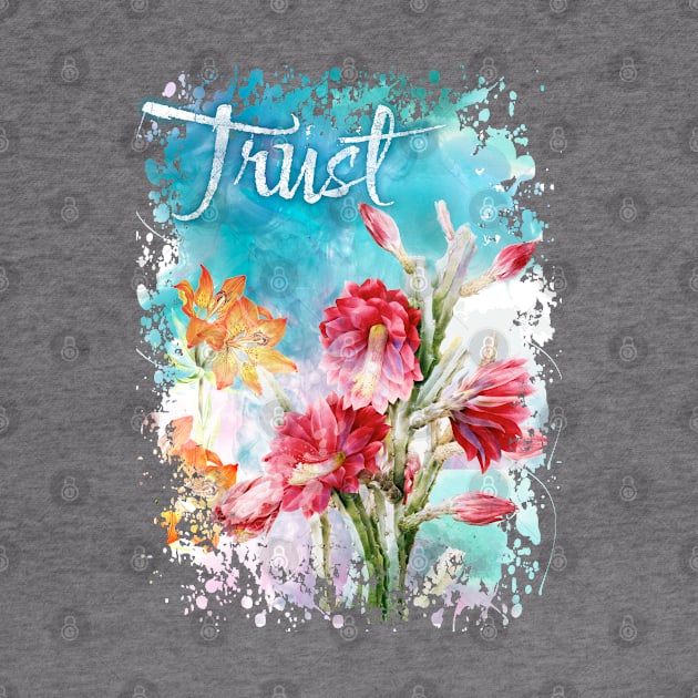 Trust in nature - watercolour floral display by Cimbart